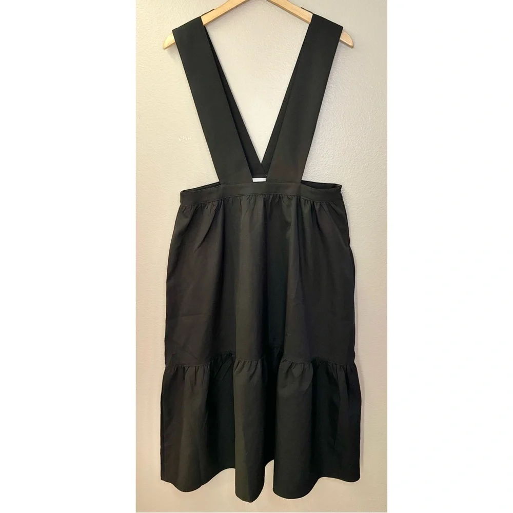 NWT Hayden LA Black Pinafore Jumper Tiered Midi Dress - Picture 2 of 9